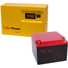 Комплект источник бесперебойного питания CyberPower CPS 600 E + АКБ 28А/ч