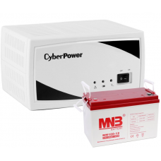 Комплект источник бесперебойного питания CyberPower SMP350EI + АКБ 100Ач