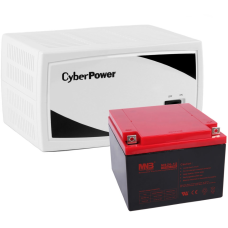 Комплект источник бесперебойного питания CyberPower SMP350EI + АКБ 28А/ч