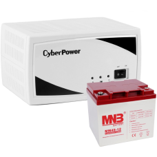 Комплект источник бесперебойного питания CyberPower SMP350EI + АКБ 45А/ч