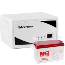 Комплект источник бесперебойного питания CyberPower SMP750EI + АКБ 100Ач