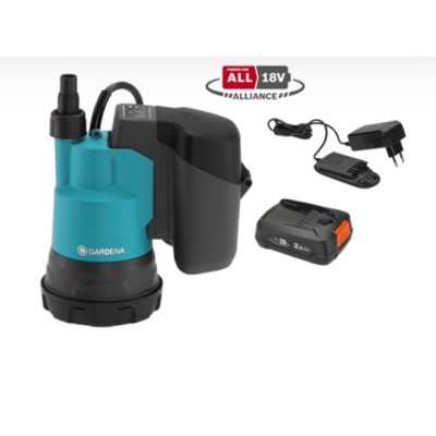 Дренажный насос Gardena 2000/2 18V P4A с аккумулятором (14600-20.000.00)