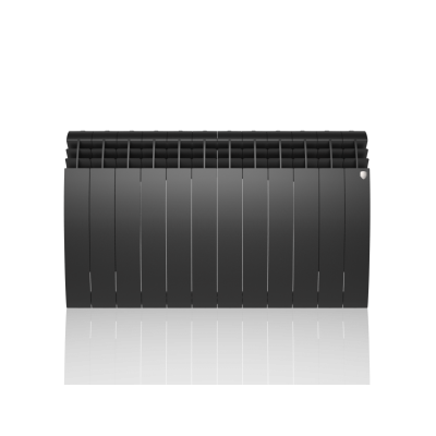 Радиатор отопления Royal Thermo Biliner Alum 500 Noir Sable 12 секц.