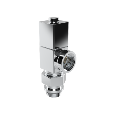 Радиатор отопления Royal Thermo осевой, CUBE (хром) 1/2