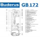 Котел газовый настенный конденсационный одноконтурный Buderus Logamax plus GB172-24 iW (белый)