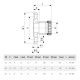 Фланцевый переход Viega Megapress Ду 40 / PN 6 - 1 1/2, модель 4259