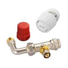 Комплект клапана Danfoss RTR-KE/RTR 7090 - Ду15,1/2 уплотнительной втулкой (для однотрубной системы отопления)