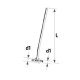 Тройник KAN-therm Push латунный с трубкой 15 мм (L=750мм), 14х2/14х2