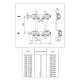 Гребенка для присоединения отопительных приборов Oventrop Multidis SH на 10 контуров, 1407060