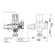 Клапан подпиточный Watts ALIMAT ALM 1/2 НР x 1/2 ВР, с манометром