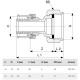 Переход на резьбовые соединения Viega Smartpress 50 x 2 3/8, модель 6763