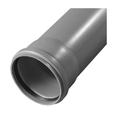 Труба для внутренней канализации Valfex BASE D50 с раструбом L=1,5 м (50x1500)