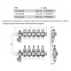 Коллектор TECE пластиковый для поверхностного отопления 3 контура