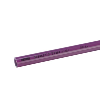 Труба Rehau RAUTITAN pink+ из сшитого полиэтилена PE-Xa с кислородозащитным слоем, 32х4,4 мм