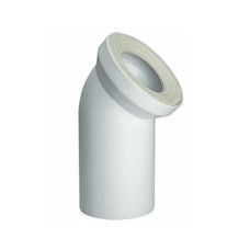 Патрубок Sinikon для унитаза с резиновым уплотнительным кольцом белого цвета, ПП D 110 45мм PU.110045.W.R