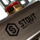 Коллектор Stout из нержавеющей стал с запорными клапанами 1/3/4x2, SMS 0922 000002