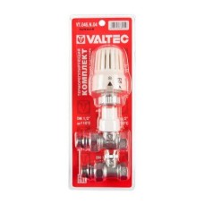 Комплект терморегулирующего оборудования VALTEC д/рад., прямой 1/2 (термост-ая головка, термостат-й клапан, запорный