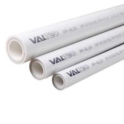 Полипропиленовая труба VALTEC армированная алюминием PP-ALUX PN 25, VTp.700.AL25.50, 50x8,3 мм