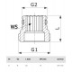 Комплект переходников Viega G 3/4 x G 1/2, модель 1096.8, 2 шт.