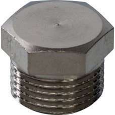Заглушка Stout никелированная, с наружной резьбой 1/4 , арт. SFT-0025-000014