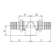 Тройник Rehau с внутренней резьбой на боковом проходе 32-Rp 1-32 RX