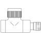 Вентиль термостатический Oventrop E, проходной DN 15, хром