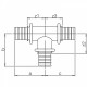 Тройник Rehau 20-25-20