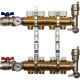 Коллектор Stout распределительный из латуни без расходомеров 1/3/4x4, SMB 0468 000004