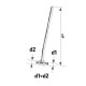 Тройник KAN-therm Push латунный редукционный с трубкой 15 мм (L=750мм), правый, 32х4,4/25х3,5
