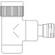 Вентиль термостатический Oventrop E, угловой DN 15, антрацит