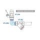 Угольник VALTEC 3/4 наружная резьба, 90 градусов, никелированная латунь