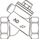 Обратный клапан с косой врезкой Oventrop DN 15, 1/2 дюйма, для отопления/ГВС/ХВС