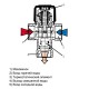 Термостатический смесительный клапан Watts AQUAMIX 63C 1 ВР (10 позиционный)