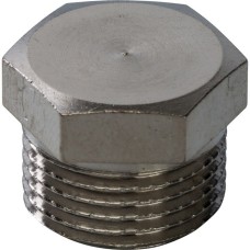 Заглушка Stout никелированная, с наружной резьбой 1/8 , арт. SFT-0025-000018