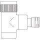 Вентиль термостатический Oventrop E, угловой DN 15, белый