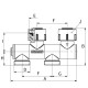 Узел нижнего подключения Flamco N1 c функцией отсечки. Для двухтрубных систем.