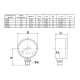 Манометр Watts F+R250 100/16, радиальный