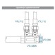 Заглушка резьбовая VALTEC 3/4 внутренняя, никелированная латунь