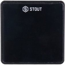 Датчик комнатной температуры Stout C-8r беспроводной, черный (STE-0101-008011)