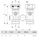 Блок подключения радиатора Viega 50 x G 3/4, прямой, модель 1096.0