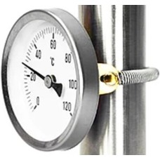 Термометр MVI аксиальный, накладной диаметр корпуса, мм: D63 Длина пружины: 52 мм