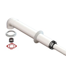 Вертикальный коаксиальный дымоход, L=1000 мм, Ø100/150 мм E.C.A. Vessen