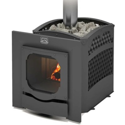 Печь для бани Теплодар БЫЛИНА-СЕТКА-24 Ч Панорама (1.2) (без двери БЫЛИНА 16"/обрамления)