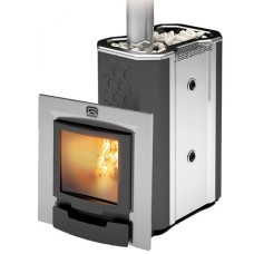 Печь-каменка для бани Теплодар СИБИРЬ-20 ЛРК Панорама (2.0) (без двери 16"/обрамления)