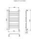 Полотенцесушитель Электрич. Ника TRAPEZIUM ЛТ (Г2) 100/40 правый тэн