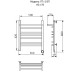 Полотенцесушитель Электрич. Ника TRAPEZIUM ЛТ (Г2) ВП 60/50 правый тэн