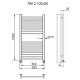 Полотенцесушитель Ника MODERN ЛМ-2 100/50 с вентилями (комплект люкс)(-)