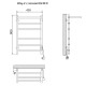 Полотенцесушитель Электрич.кабельный Ника WAY-2 60/40 с полкой правый тэн