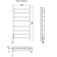 Полотенцесушитель Электрич.кабельный Ника WAY-2 80/50 левый тэн